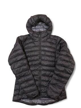 Rab Women's Black Citrus Alpine Hooded Down Puffer Jacket